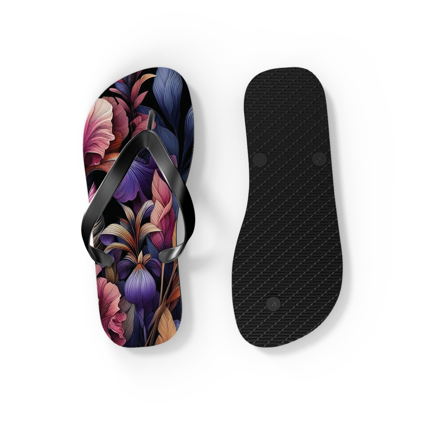 Fleur de lis Floral Flip Flops - Wyld Peak