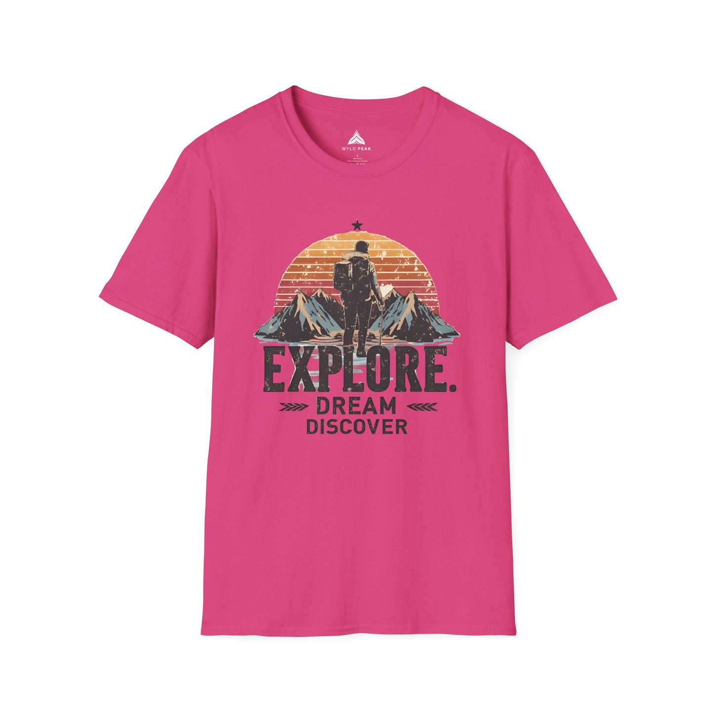 Explorer Men's T-Shirt Organic Cotton Outdoor Tee | Unisex Softstyle Tee