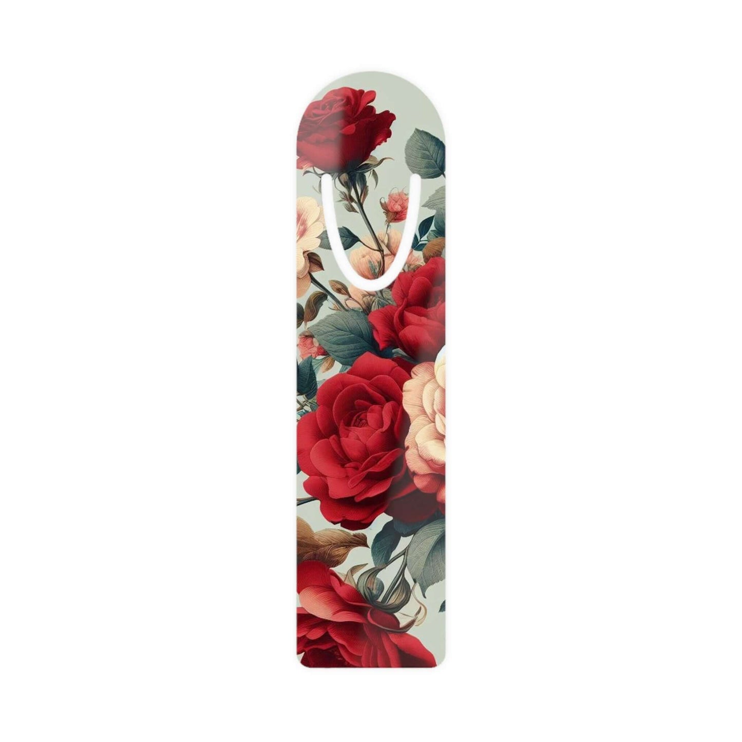 1.5"x5" Aluminum Rose Floral Bookmark | Unique Design | Bookworm Gift | Bookish Accessories | Assembled in USA - Wyld Peak