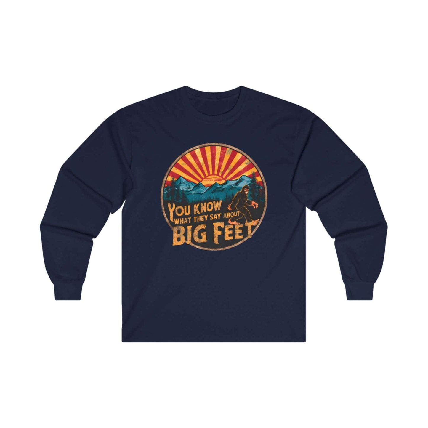 Long Sleeve Bigfoot Tee - Unisex Ultra Cotton - Wyld Peak