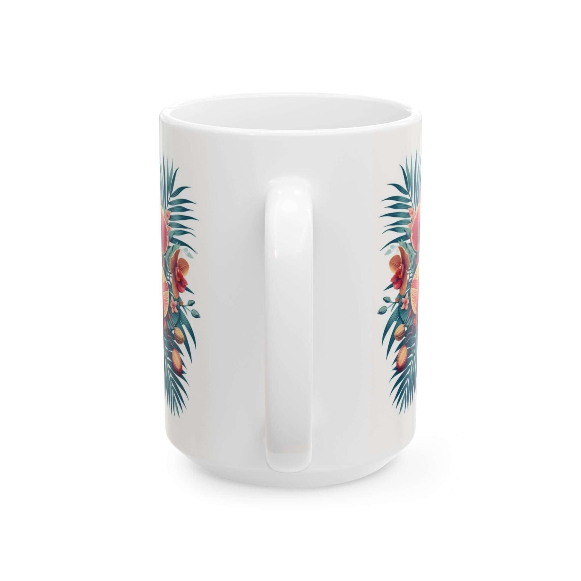 Orchid Floral Ceramic Coffee Mug | 11oz & 15oz Options | Dishwasher, Microwave Safe - Wyld Peak