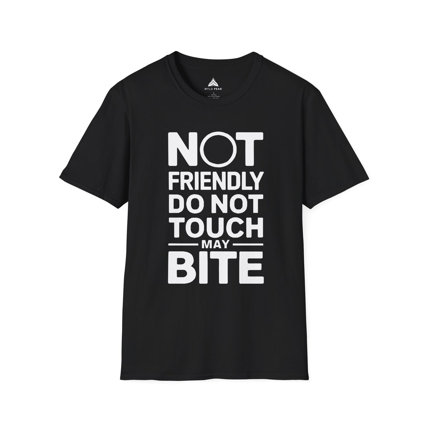 Not Friendly Men's T-Shirt Organic Cotton Outdoor Tee | Unisex Softstyle Tee