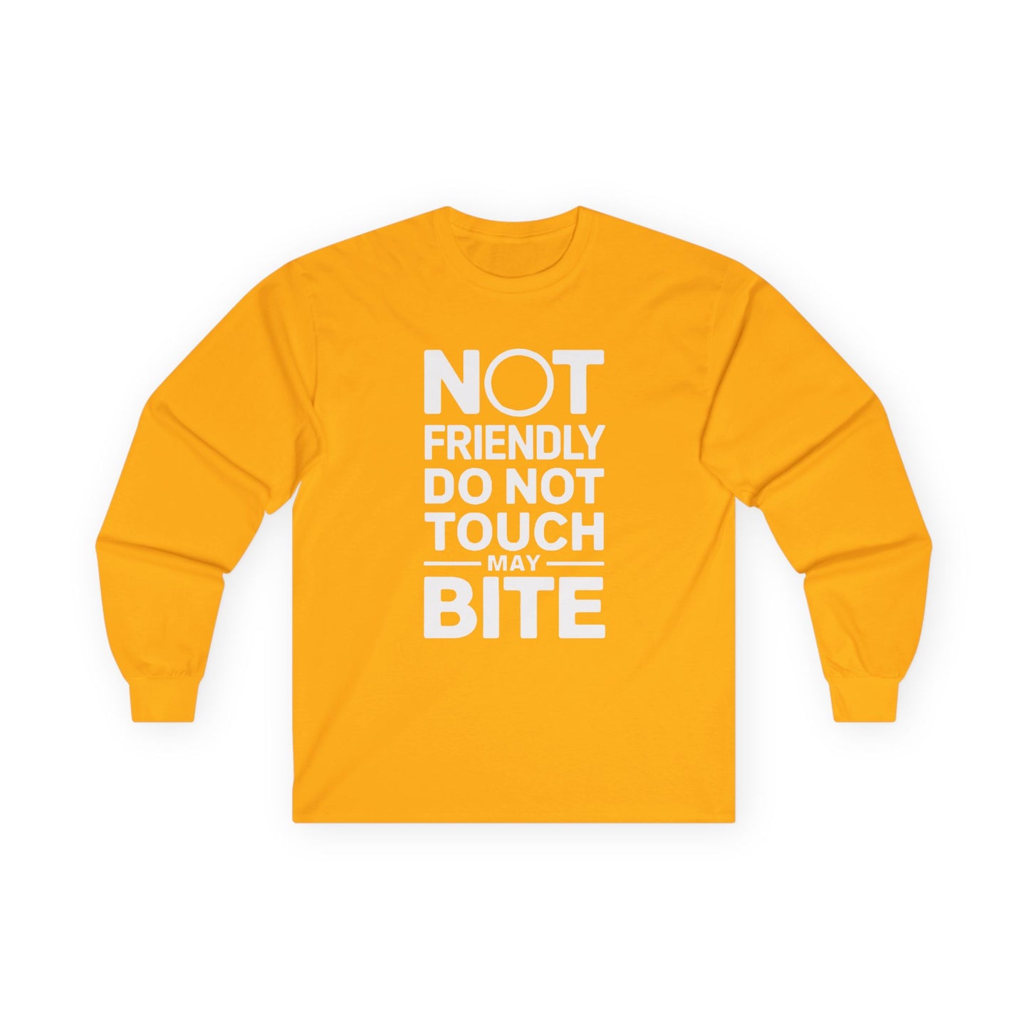 DO NOT TOUCH Unisex Ultra Cotton Long Sleeve Tee Tshirt