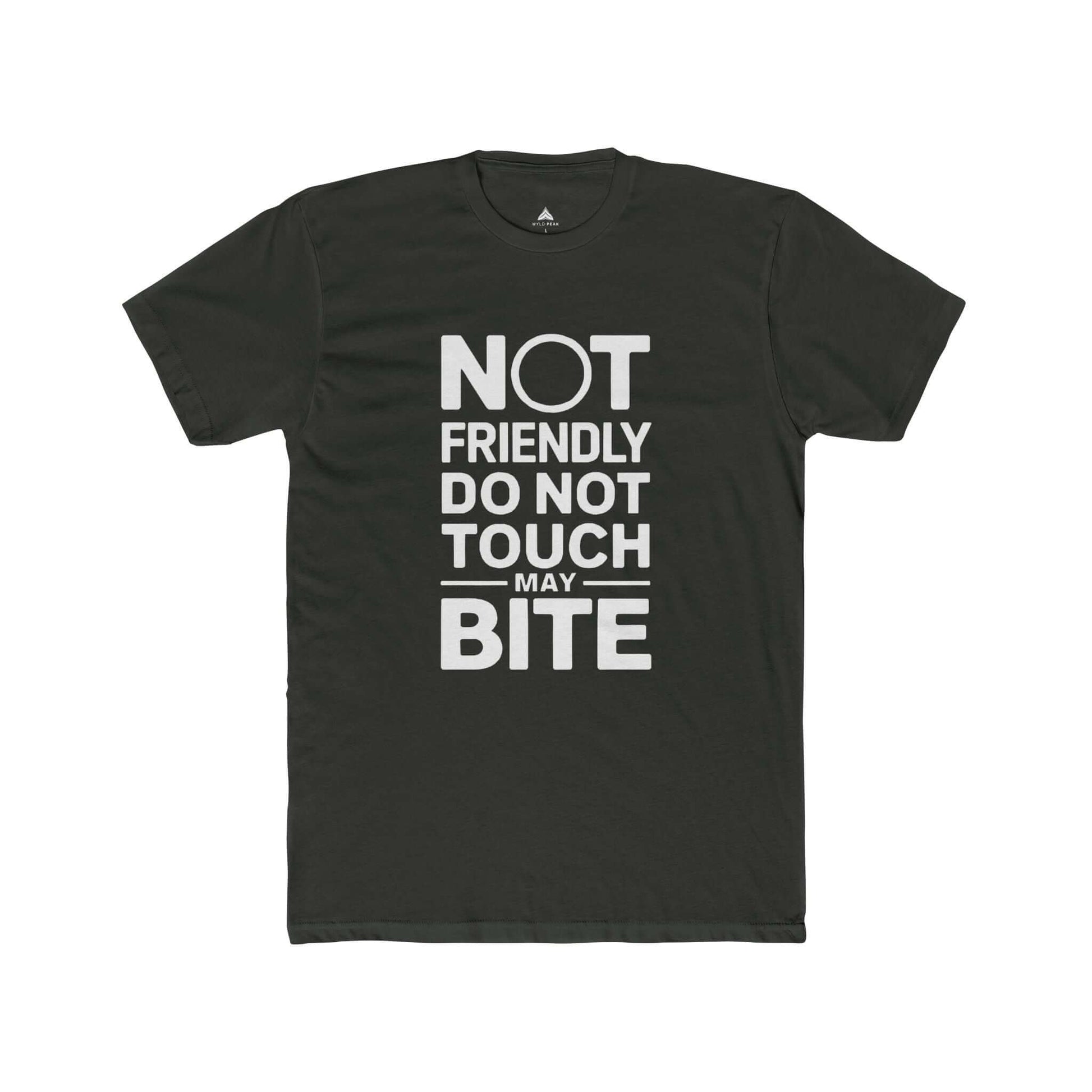 Premium cotton women's t-shirt featuring cheeky 'Not Friendly' statement, ideal for everyday wear.