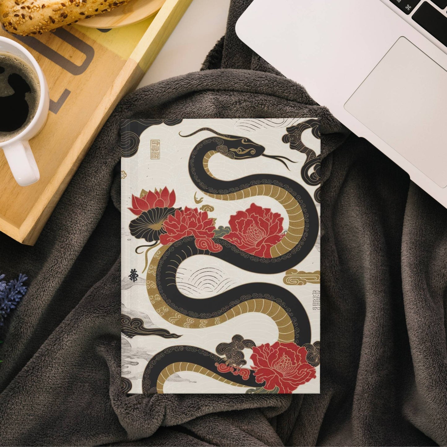 Year of the Snake Hardcover Journal | Matte Notebook | Elegant Writing Diary | Gift for Writers | Diary