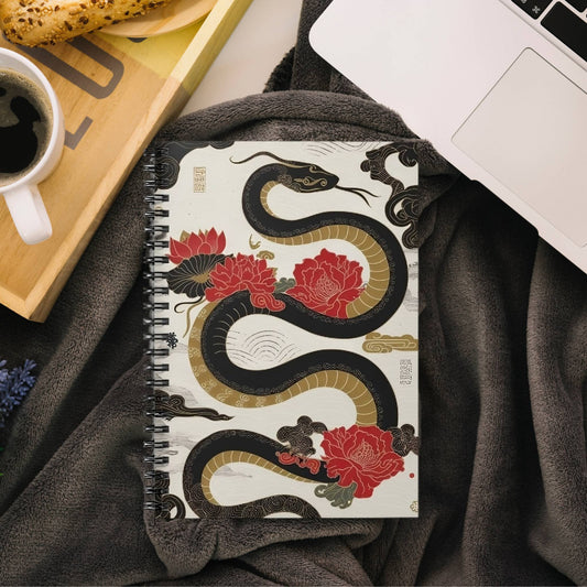 Year of the Snake Spiral Notebook, Ruled Line | Artistic Design | Perfect Gift for Writers, Him & Her