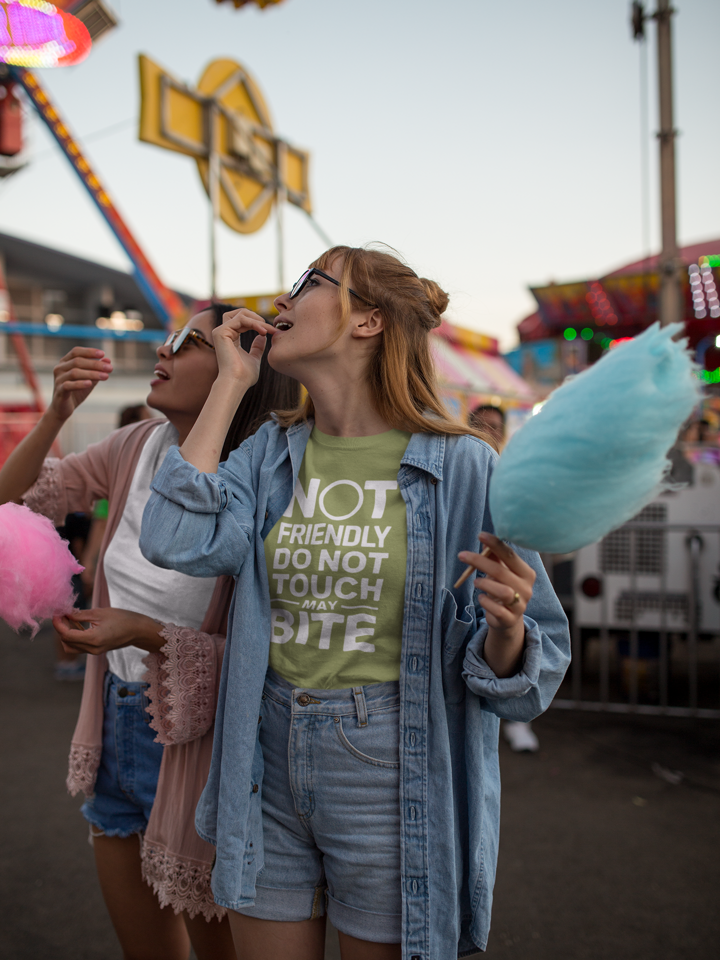 Not Friendly Women's T-Shirt Organic Cotton Outdoor Tee | Unisex Softstyle Tee