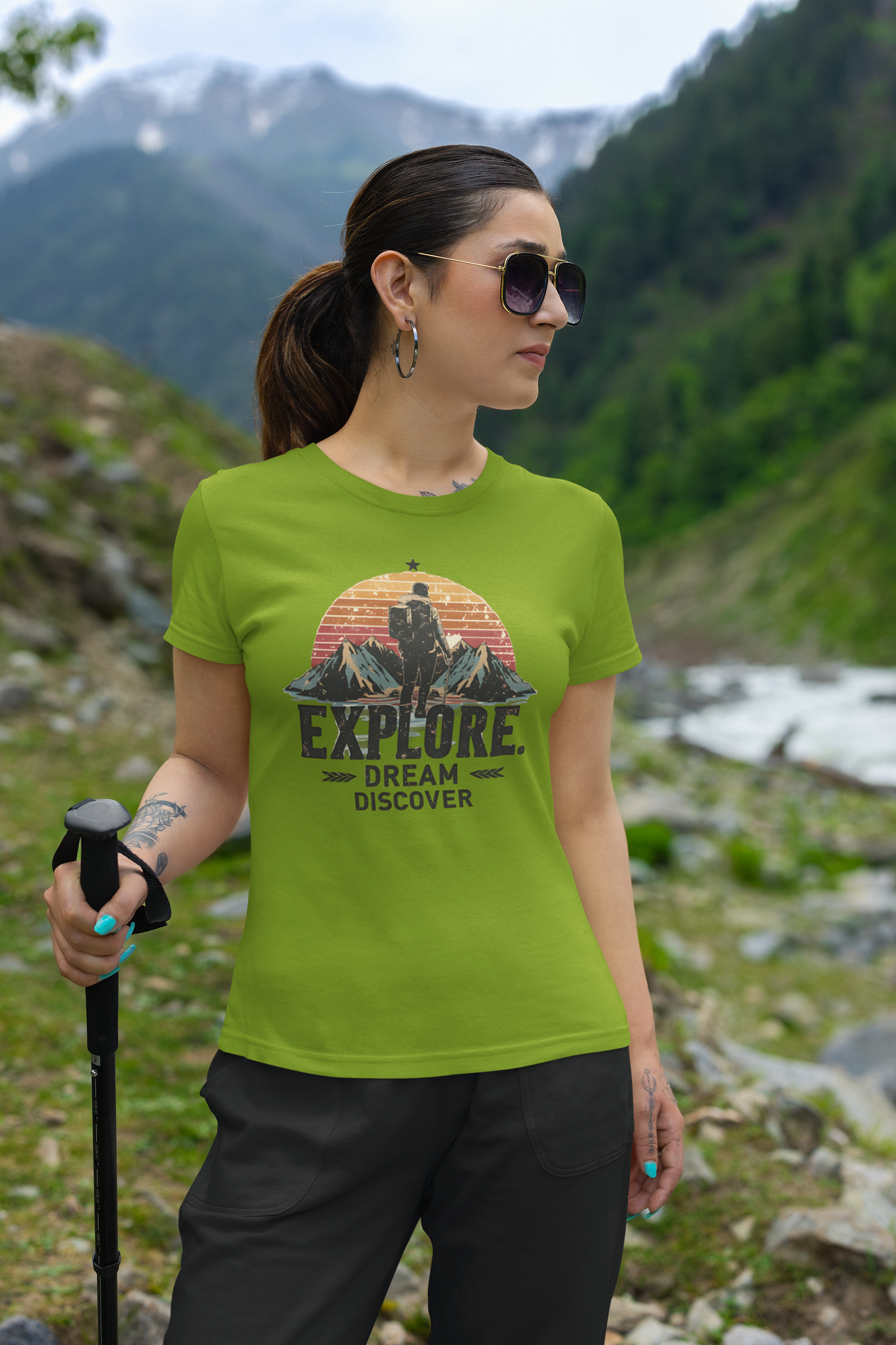 Explorer Women's T-Shirt Organic Cotton Outdoor Tee | Unisex Softstyle Tee