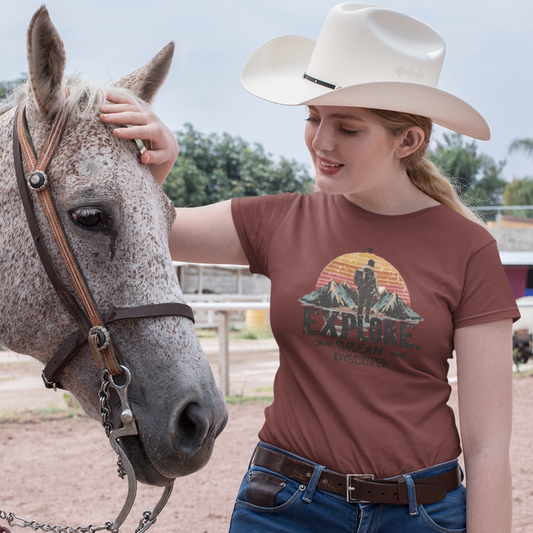 Explorer Women's T-Shirt Organic Cotton Outdoor Tee | Unisex Softstyle Tee