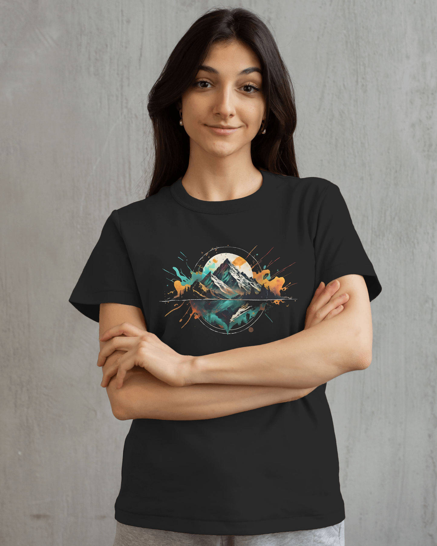 Peak Women's T-Shirt Organic Cotton Hiker Tee | Unisex Softstyle Tee