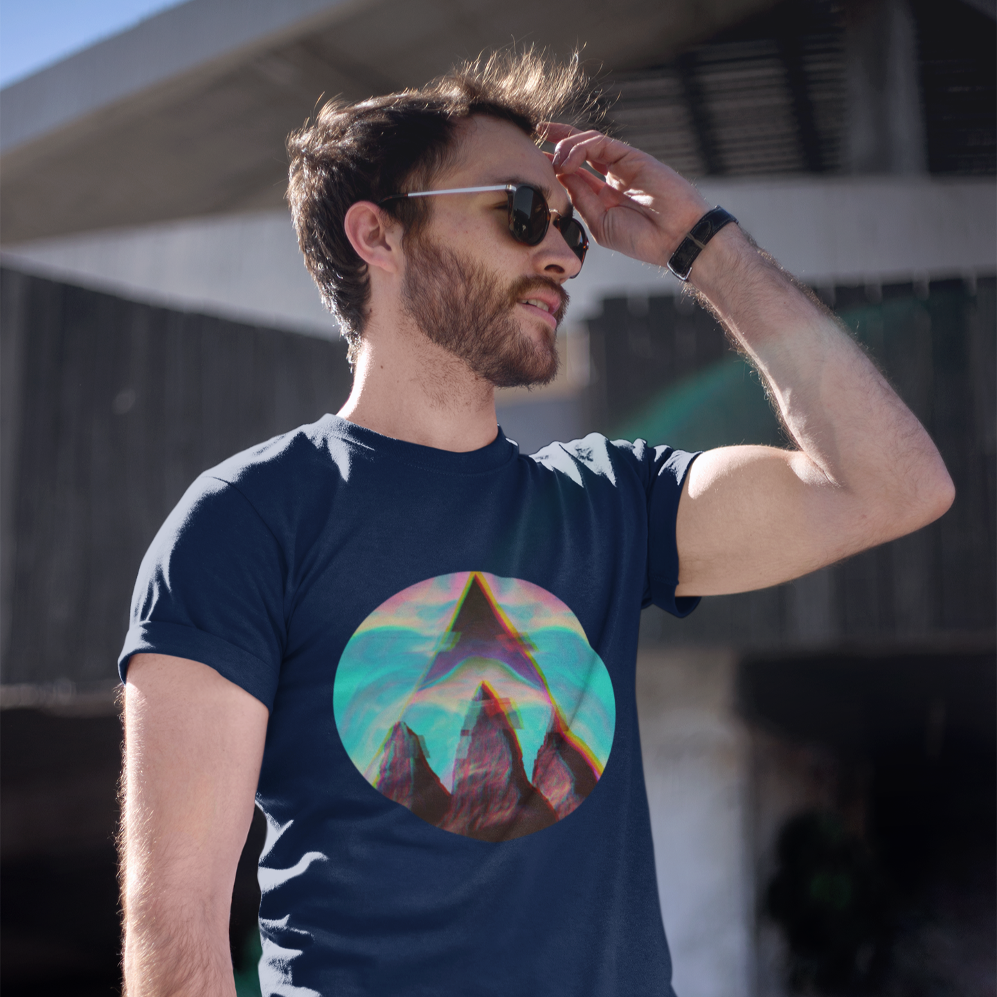 Fusion Peak Men's T-Shirt Organic Cotton Tee | Unisex Softstyle Tee