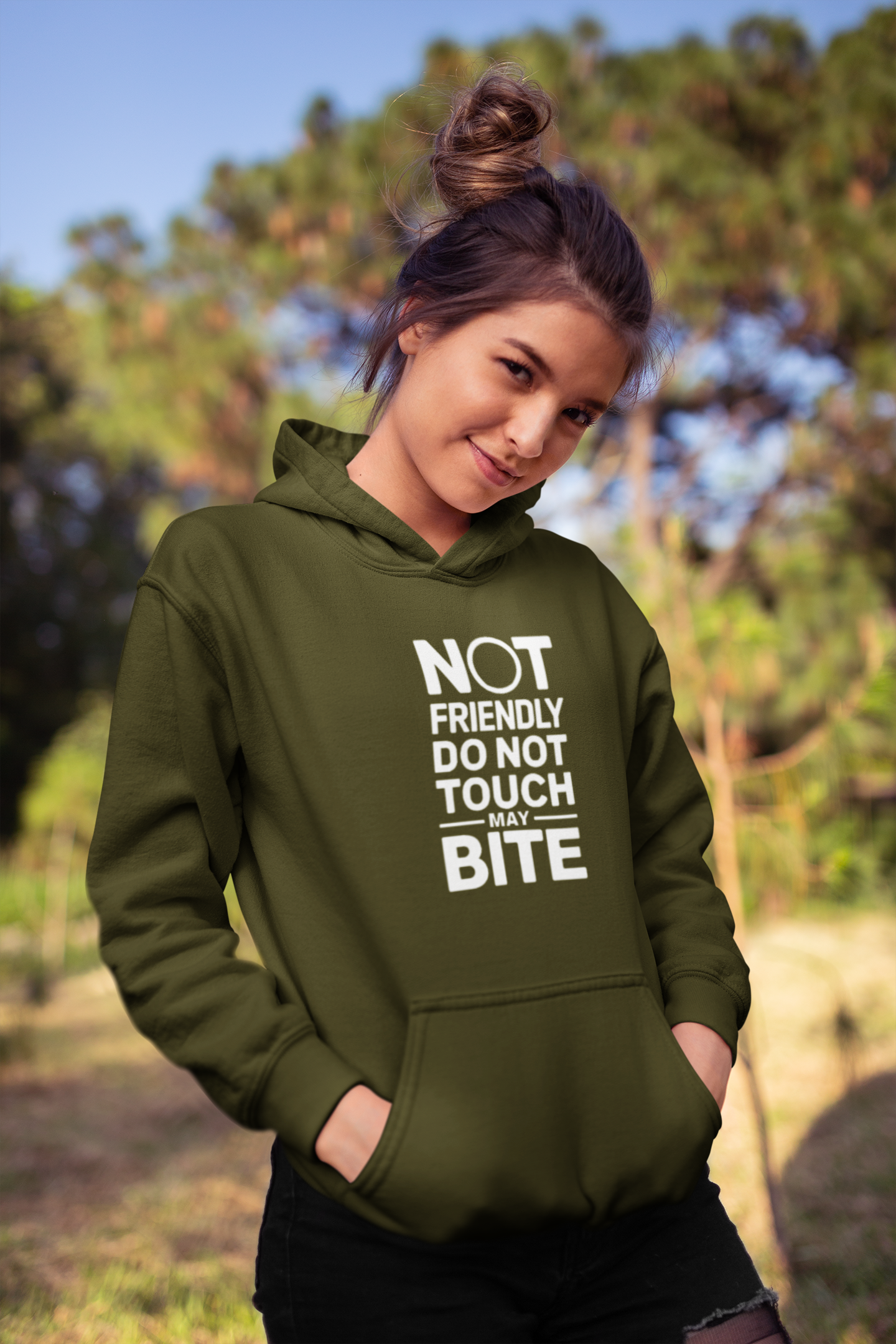 DO NOT TOUCH Unisex Cotton Hooded Sweatshirt Hoodie