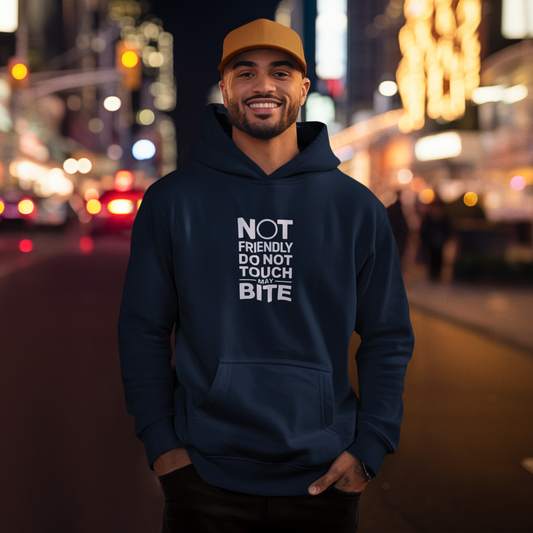 DO NOT TOUCH Unisex Cotton Hooded Sweatshirt Hoodie