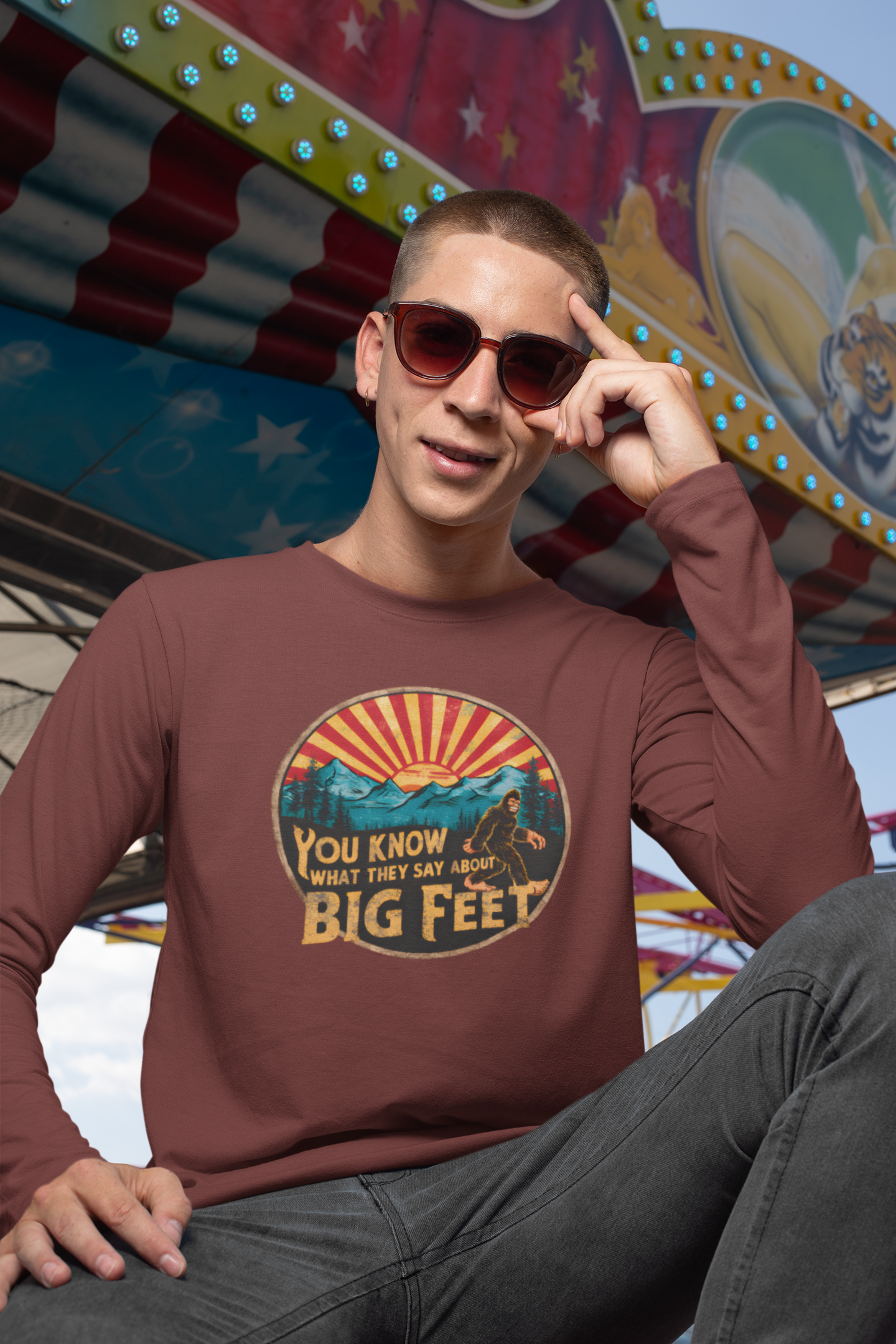 Bigfoot Tee Unisex Ultra Cotton Long Sleeve Tee T-Shirt