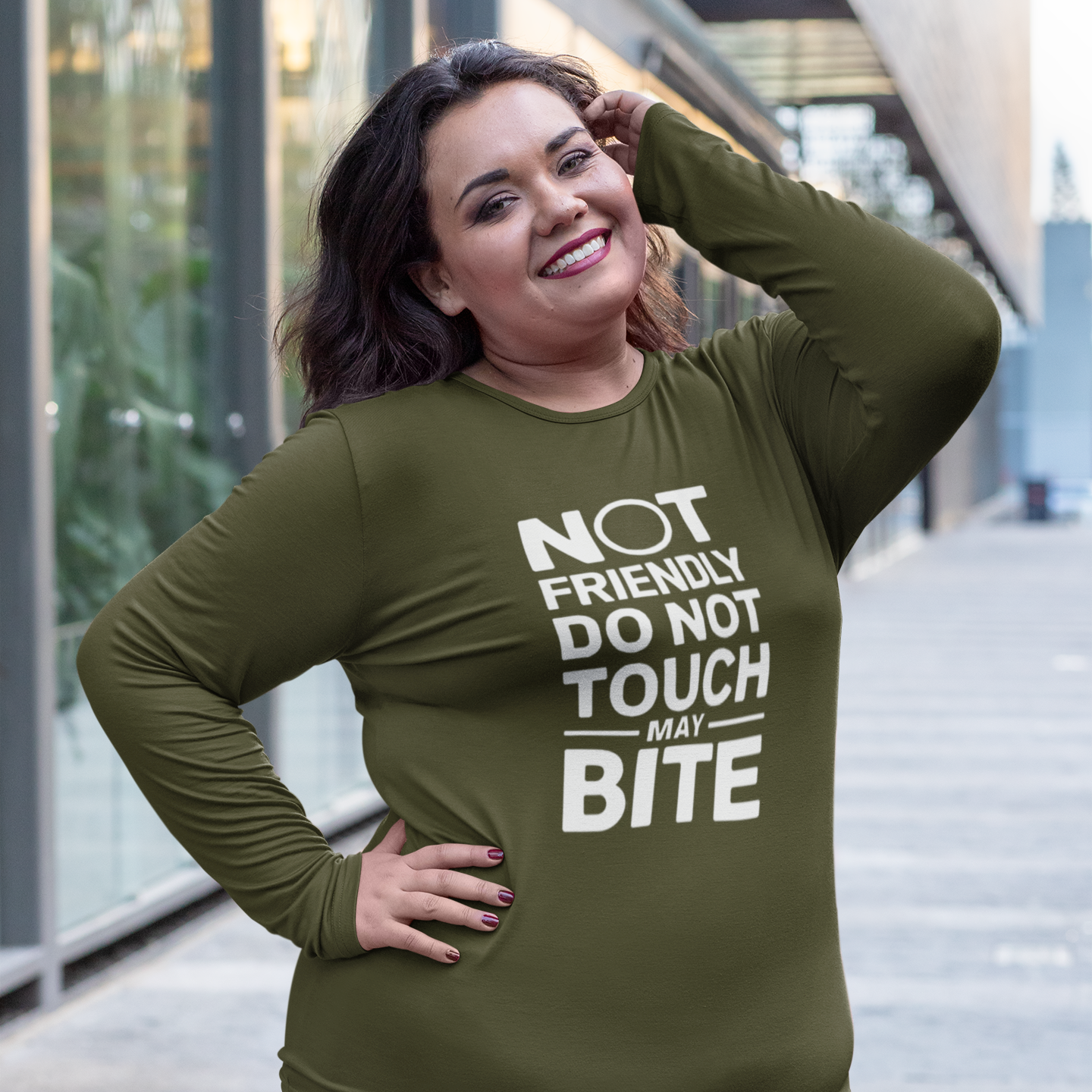 DO NOT TOUCH Unisex Ultra Cotton Long Sleeve Tee Tshirt