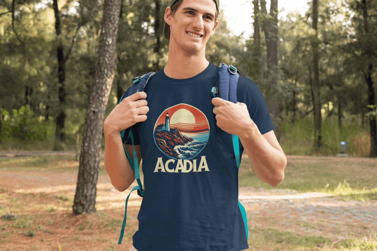 Bass Harbor Head Lighthouse - Acadia National Park Unisex Shirt – Eco-Friendly Hiking Tee | Classic Fit, for Camping, Travel & Adventure