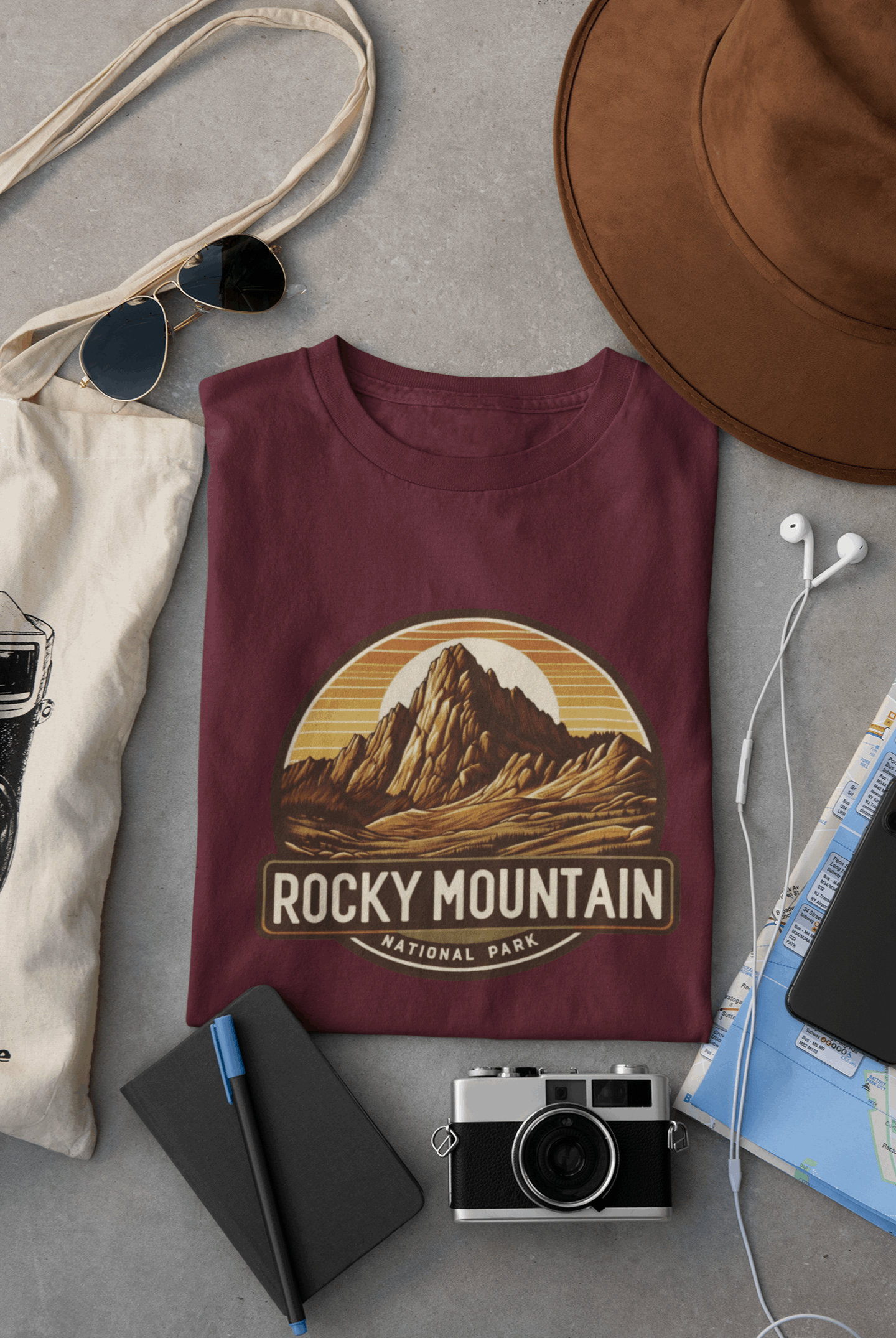 Longs Peak | Rocky Mountain National Park | Unisex Shirt – Eco-Friendly Hiking Tee | Classic Fit, Perfect for Camping, Travel & Adventure