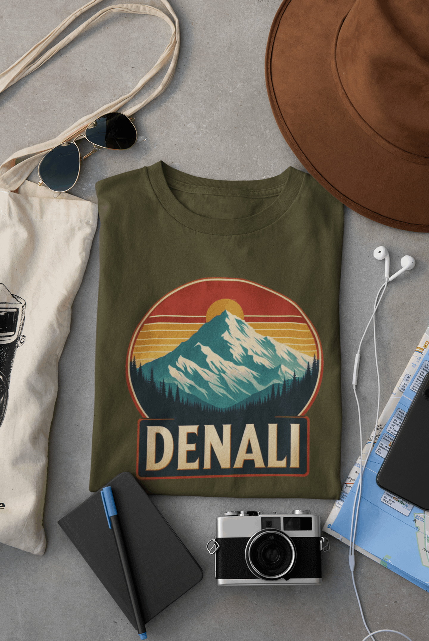 Denali National Park | Denali (Mount McKinley) | Unisex Shirt – Eco-Friendly Hiking Tee | Classic Fit, Perfect for Camping, Travel & Adventure