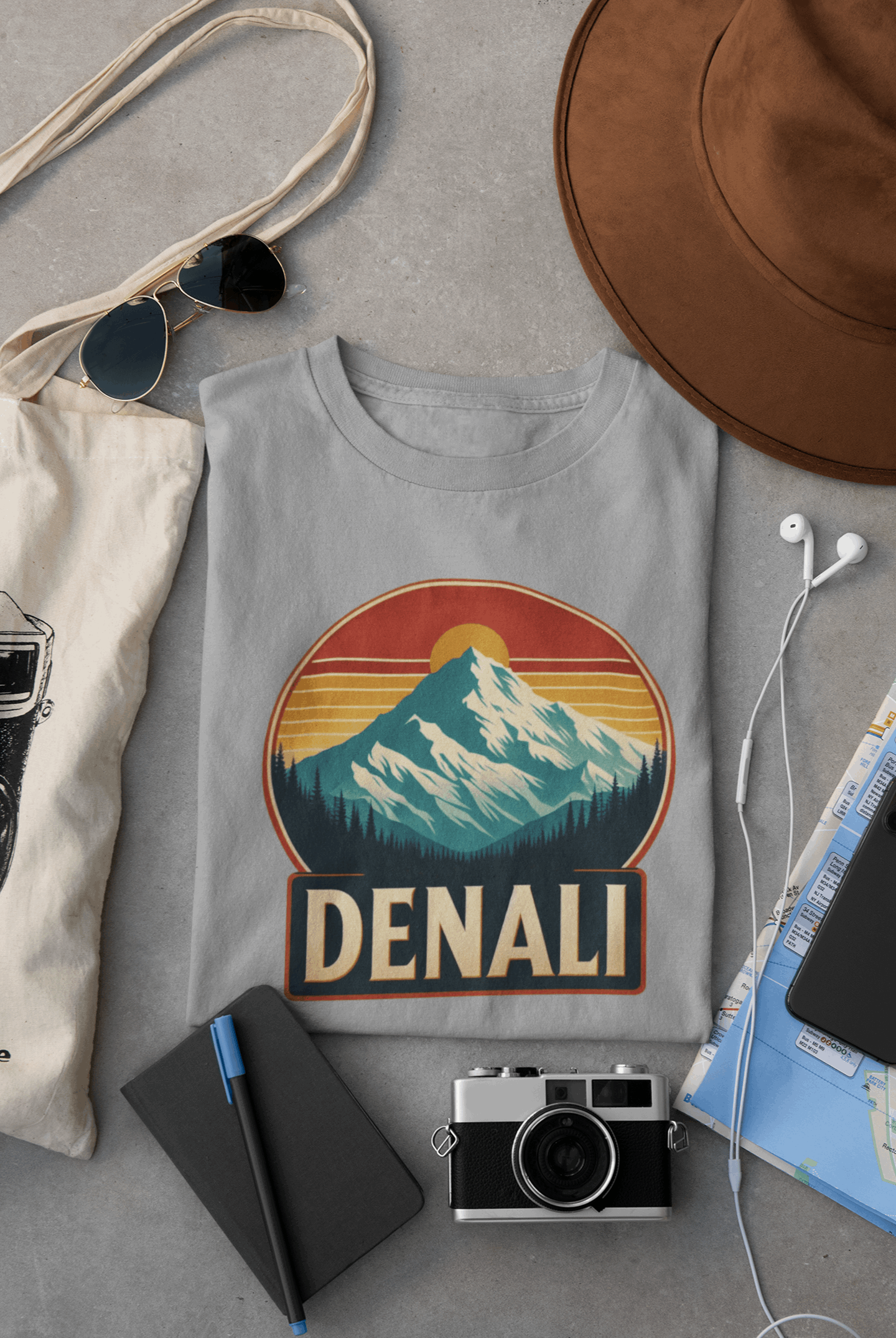 Denali National Park | Denali (Mount McKinley) | Unisex Shirt – Eco-Friendly Hiking Tee | Classic Fit, Perfect for Camping, Travel & Adventure