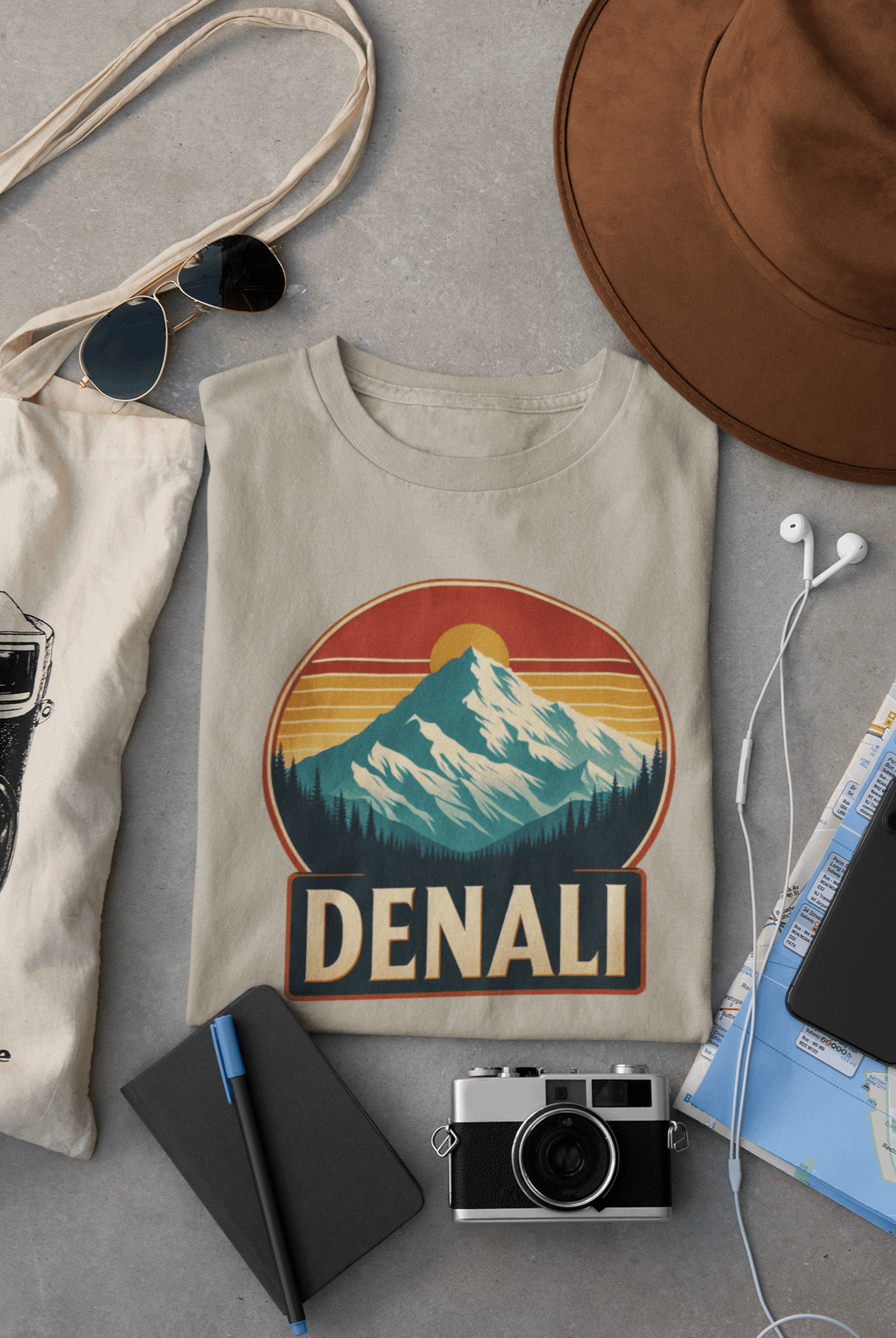 Denali National Park | Denali (Mount McKinley) | Unisex Shirt – Eco-Friendly Hiking Tee | Classic Fit, Perfect for Camping, Travel & Adventure