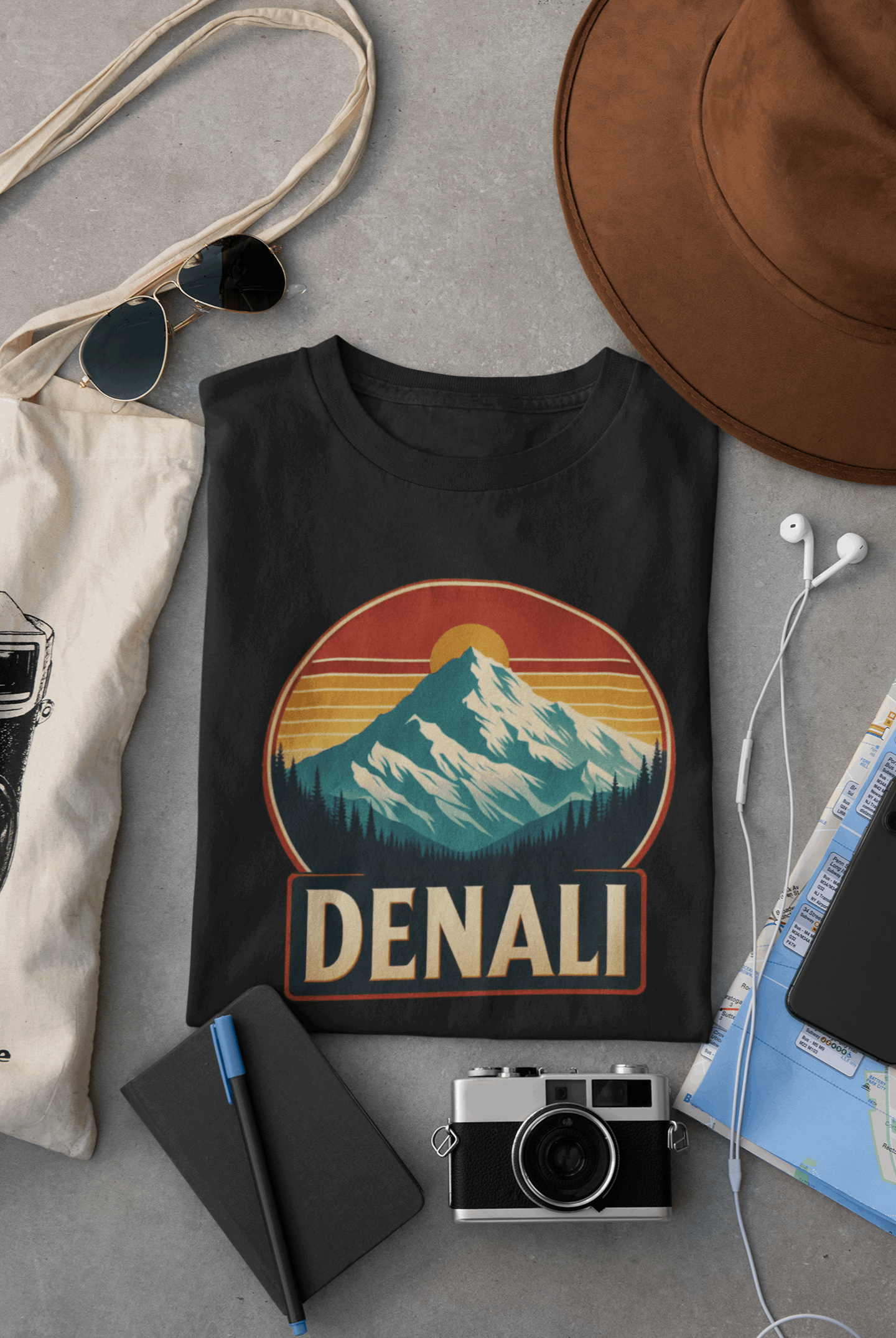 Denali National Park | Denali (Mount McKinley) | Unisex Shirt – Eco-Friendly Hiking Tee | Classic Fit, Perfect for Camping, Travel & Adventure