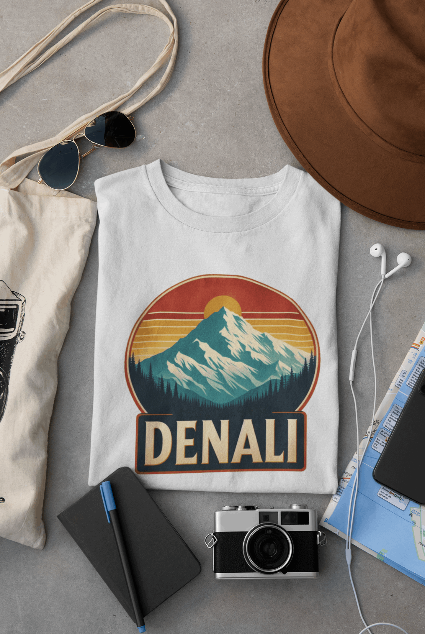 Denali National Park | Denali (Mount McKinley) | Unisex Shirt – Eco-Friendly Hiking Tee | Classic Fit, Perfect for Camping, Travel & Adventure