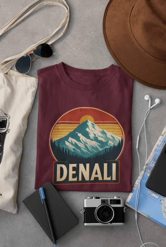 Denali National Park | Denali (Mount McKinley) | Unisex Shirt – Eco-Friendly Hiking Tee | Classic Fit, Perfect for Camping, Travel & Adventure