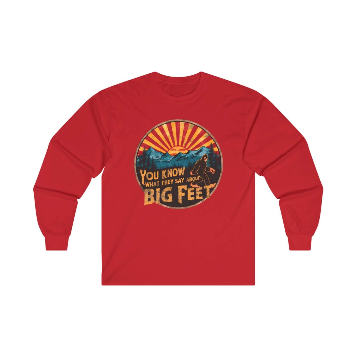 Long Sleeve Bigfoot Tee - Unisex Ultra Cotton - Wyld Peak