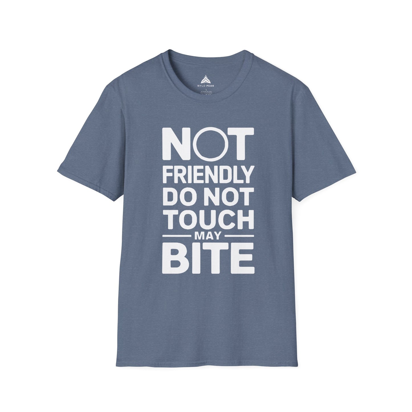 Not Friendly Men's T-Shirt Organic Cotton Outdoor Tee | Unisex Softstyle Tee