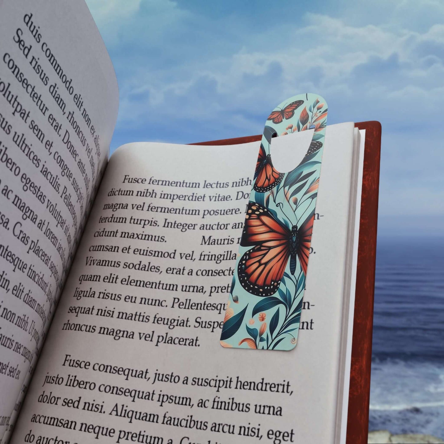 1.5"x5" Aluminum Butterfly Bookmark | Unique Design | Bookworm Gift | Bookish Accessories | Assembled in USA - Wyld Peak