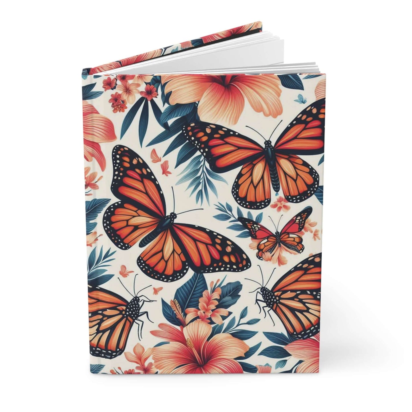 Butterfly Hardcover Journal | Matte Finish Notebook | Elegant Writing Diary | Gift for Writers | Diary - Wyld Peak