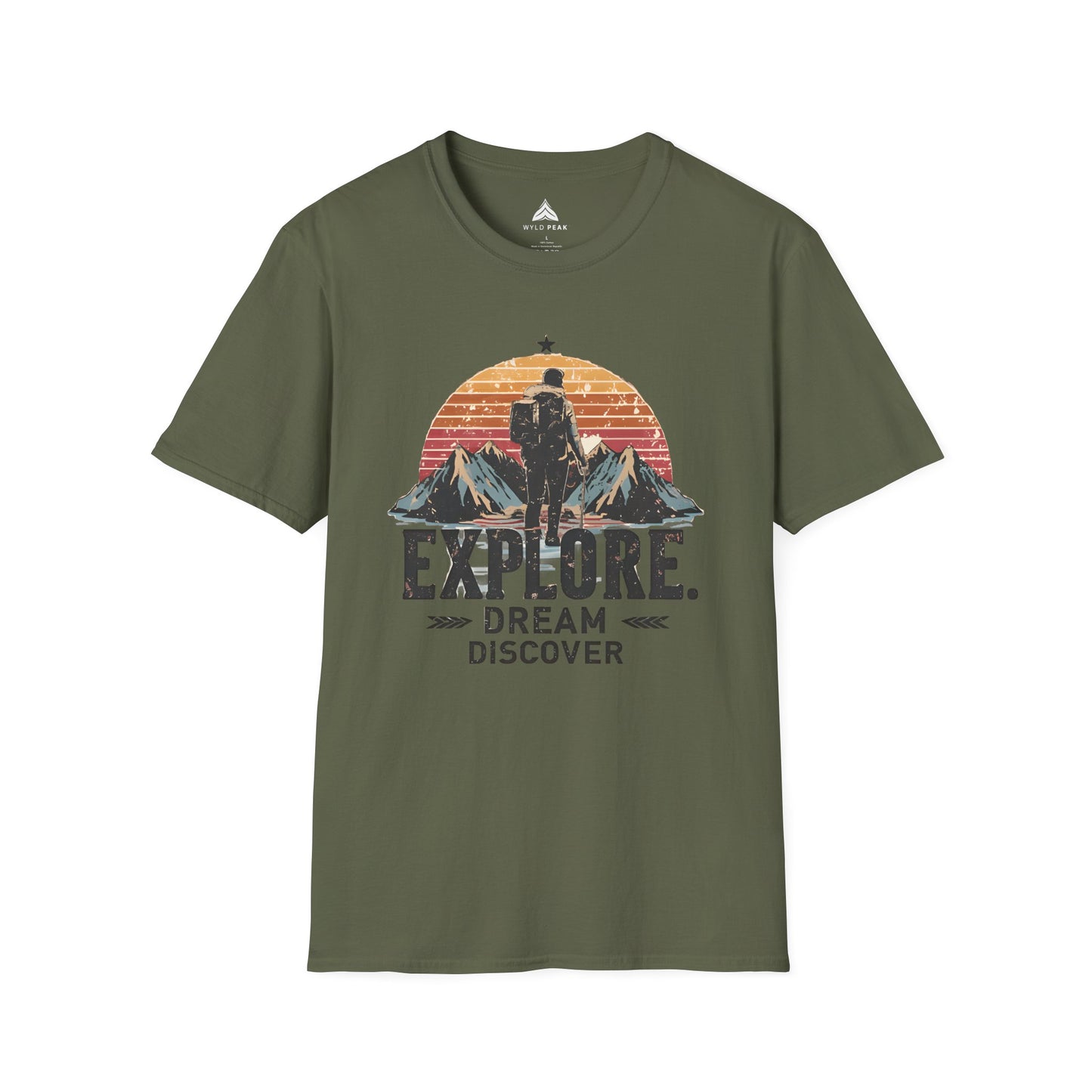 Explorer Men's T-Shirt Organic Cotton Outdoor Tee | Unisex Softstyle Tee