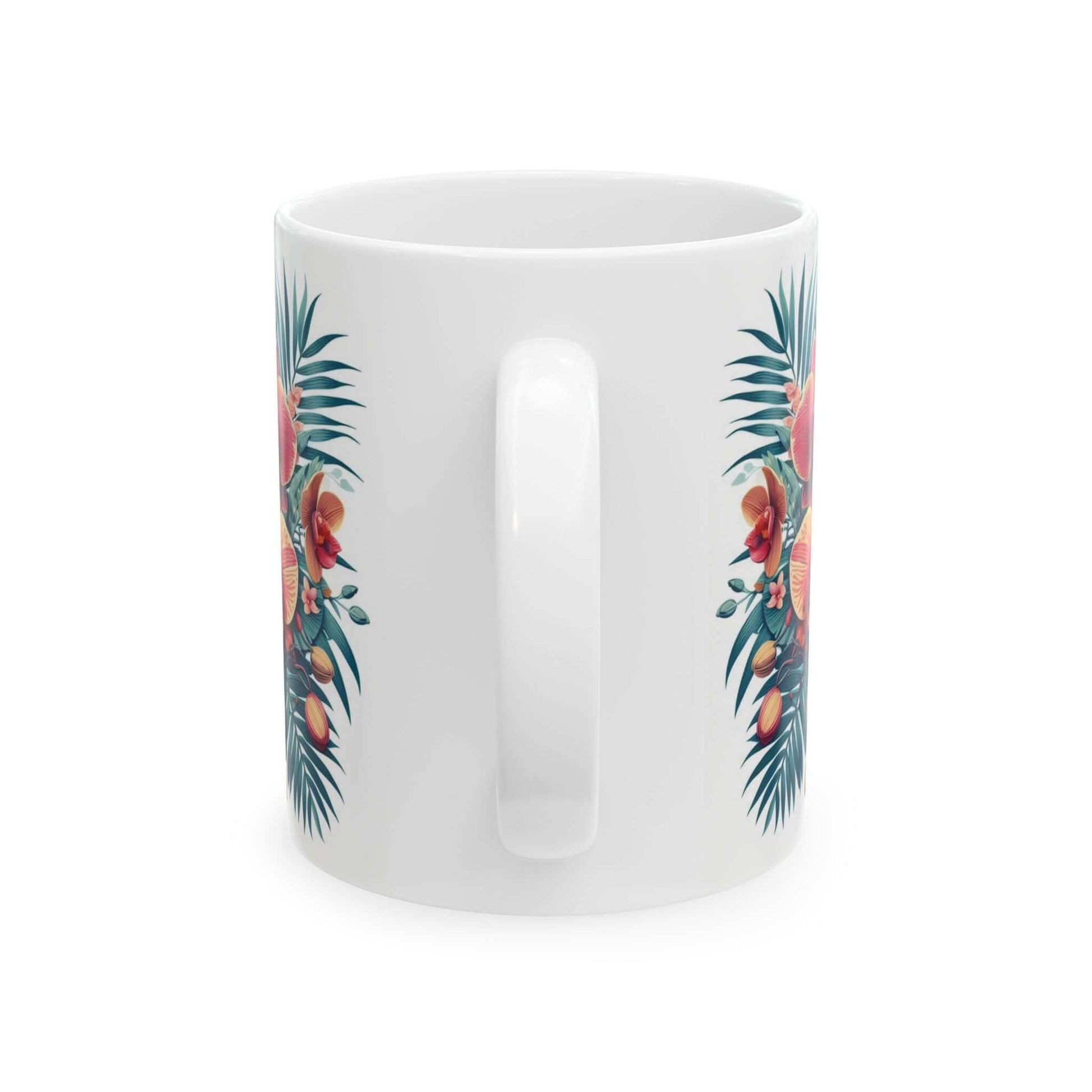 Orchid Floral Ceramic Coffee Mug | 11oz & 15oz Options | Dishwasher, Microwave Safe - Wyld Peak