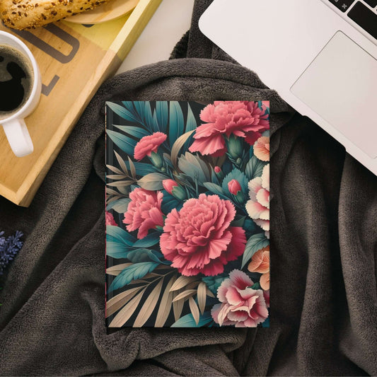 Vibrant Floral Hardcover Journal | Matte Finish Notebook | Elegant Writing Diary - Wyld Peak